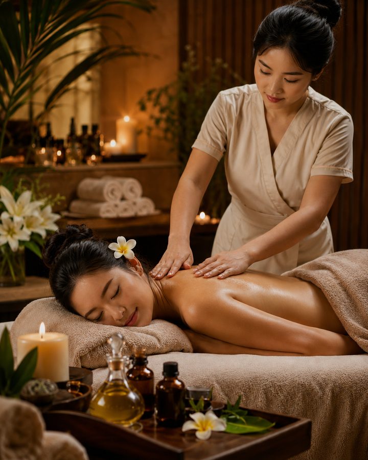 Aromatherapy massage treatment